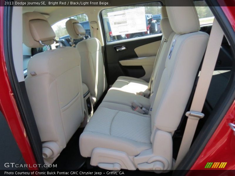 Bright Red / Black/Light Frost Beige 2013 Dodge Journey SE