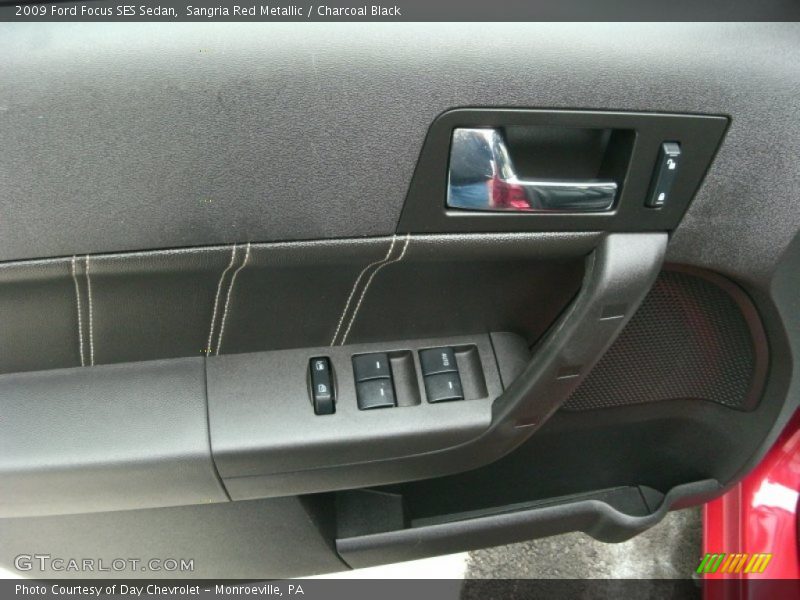 Sangria Red Metallic / Charcoal Black 2009 Ford Focus SES Sedan