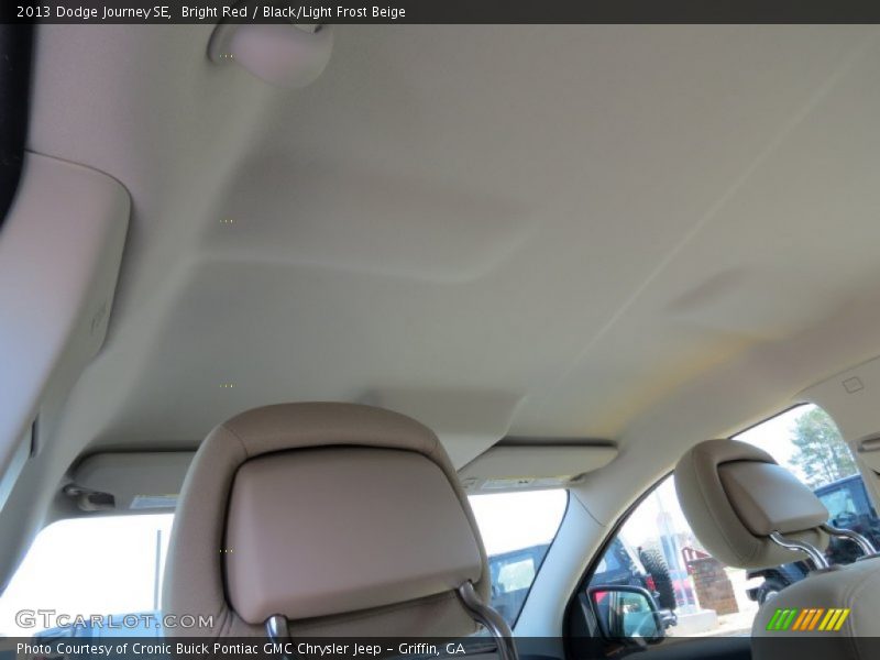Bright Red / Black/Light Frost Beige 2013 Dodge Journey SE