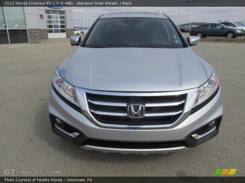 Alabaster Silver Metallic / Black 2013 Honda Crosstour EX-L V-6 4WD