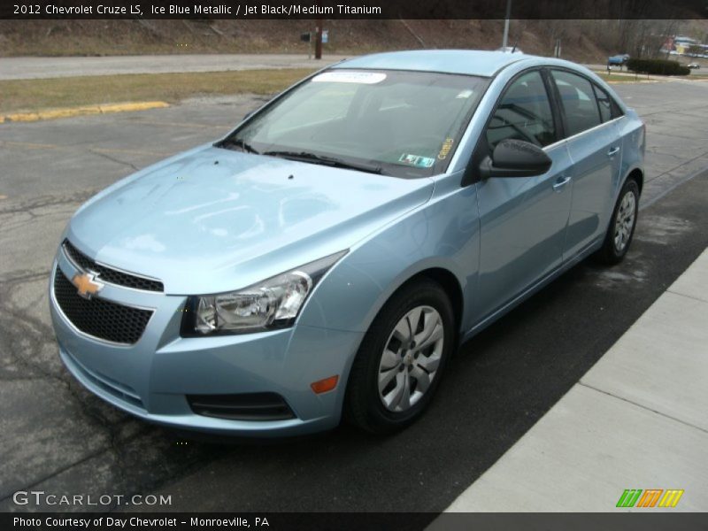 Ice Blue Metallic / Jet Black/Medium Titanium 2012 Chevrolet Cruze LS