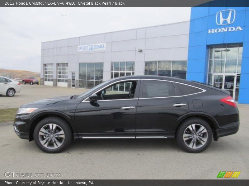 Crystal Black Pearl / Black 2013 Honda Crosstour EX-L V-6 4WD