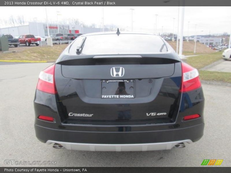 Crystal Black Pearl / Black 2013 Honda Crosstour EX-L V-6 4WD