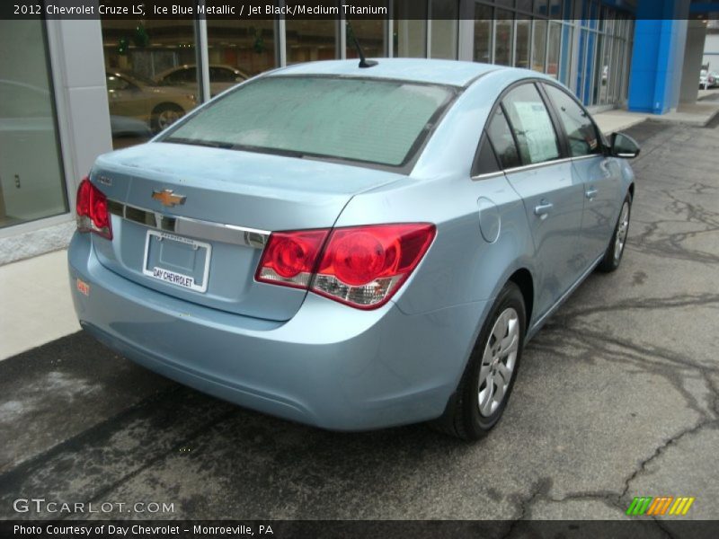 Ice Blue Metallic / Jet Black/Medium Titanium 2012 Chevrolet Cruze LS