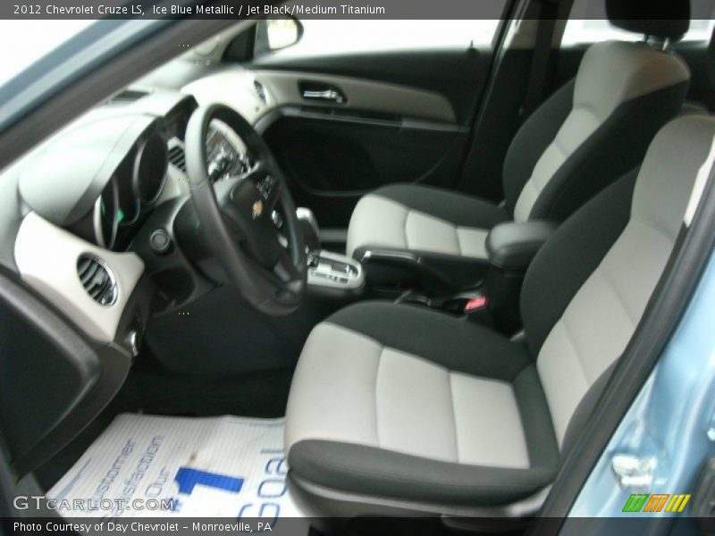 Ice Blue Metallic / Jet Black/Medium Titanium 2012 Chevrolet Cruze LS