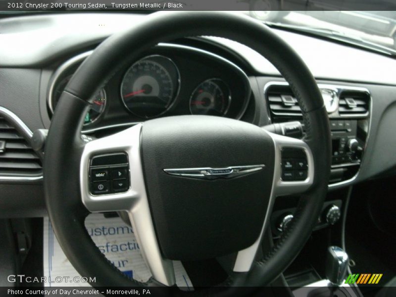 Tungsten Metallic / Black 2012 Chrysler 200 Touring Sedan