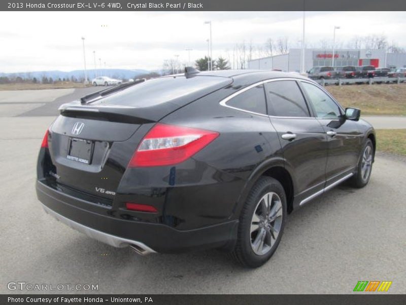 Crystal Black Pearl / Black 2013 Honda Crosstour EX-L V-6 4WD