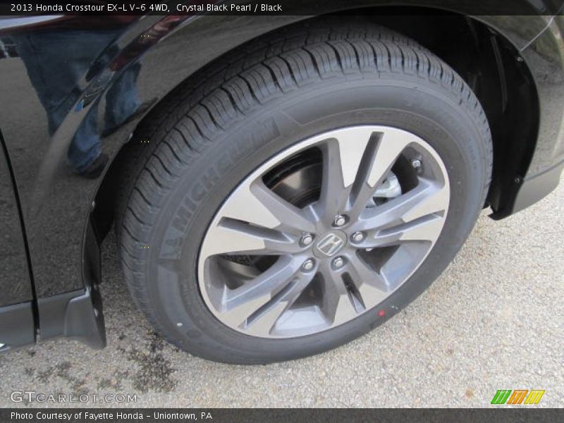 Crystal Black Pearl / Black 2013 Honda Crosstour EX-L V-6 4WD