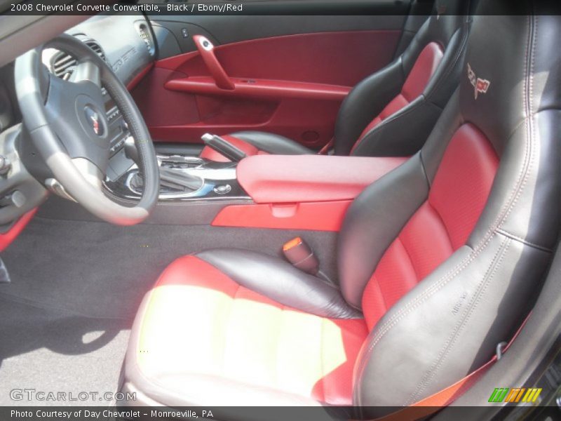  2008 Corvette Convertible Ebony/Red Interior