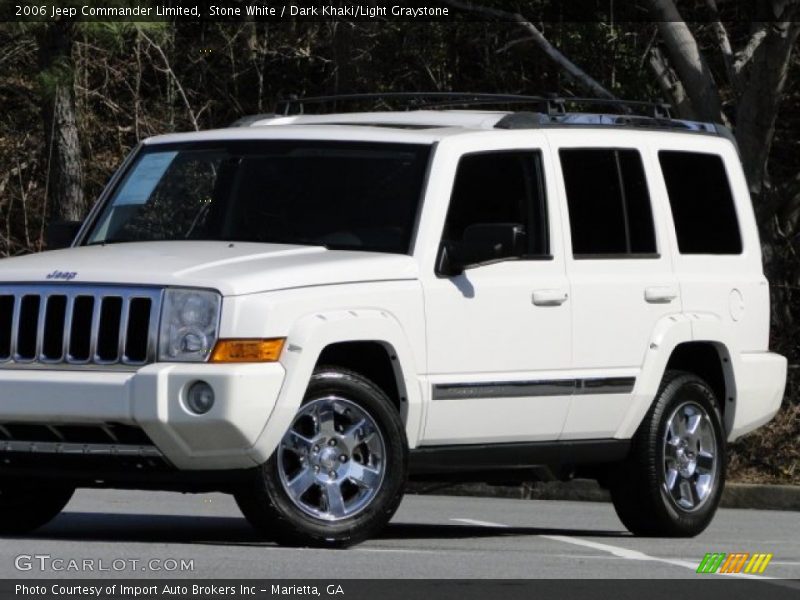 Stone White / Dark Khaki/Light Graystone 2006 Jeep Commander Limited