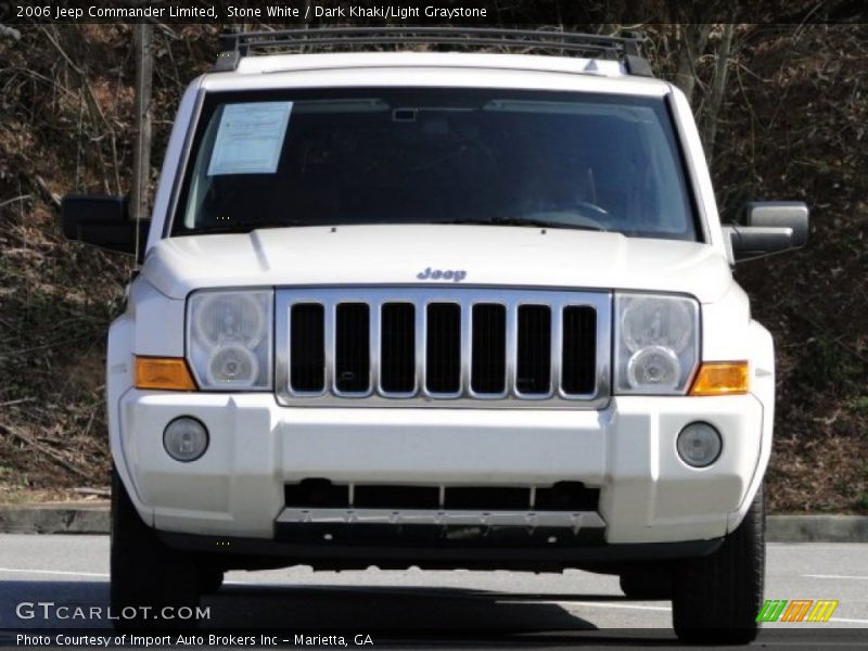 Stone White / Dark Khaki/Light Graystone 2006 Jeep Commander Limited