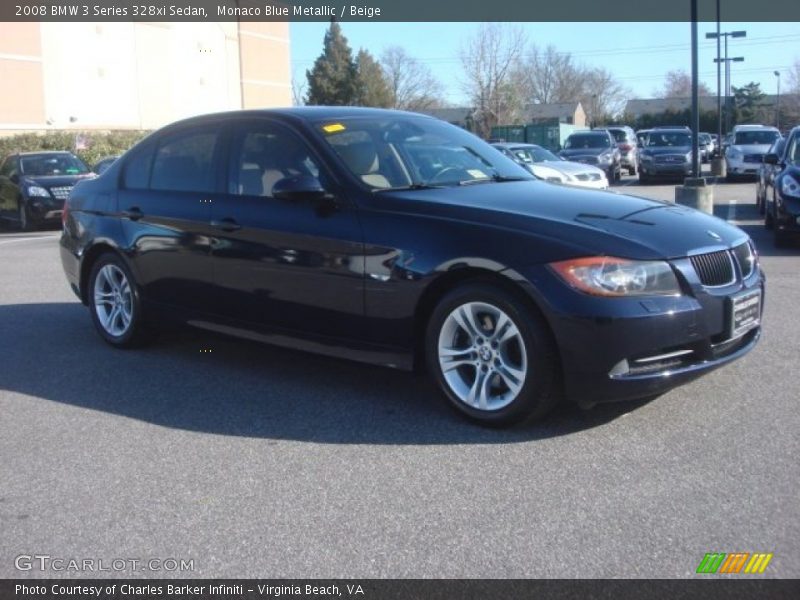 Monaco Blue Metallic / Beige 2008 BMW 3 Series 328xi Sedan