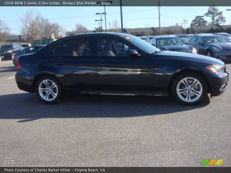 Monaco Blue Metallic / Beige 2008 BMW 3 Series 328xi Sedan