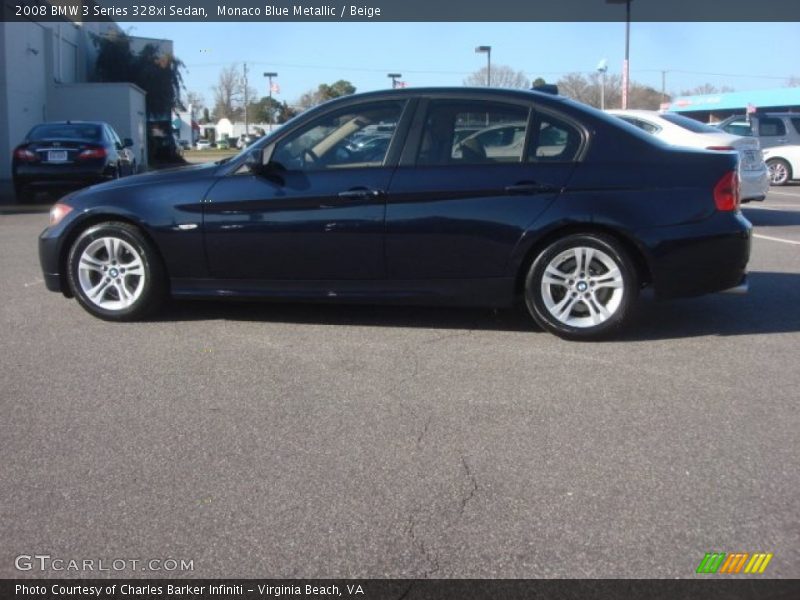 Monaco Blue Metallic / Beige 2008 BMW 3 Series 328xi Sedan
