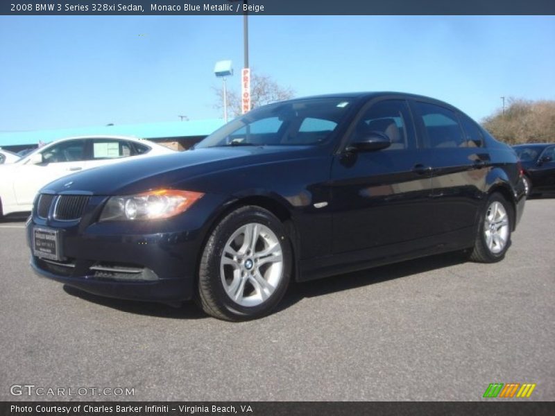 Monaco Blue Metallic / Beige 2008 BMW 3 Series 328xi Sedan