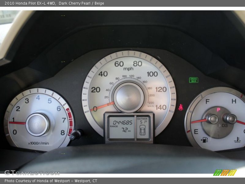  2010 Pilot EX-L 4WD EX-L 4WD Gauges