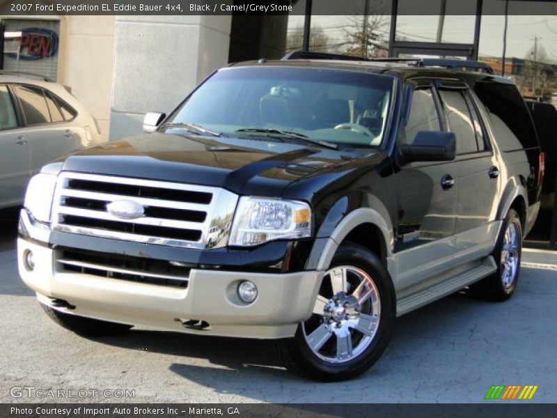 Black / Camel/Grey Stone 2007 Ford Expedition EL Eddie Bauer 4x4