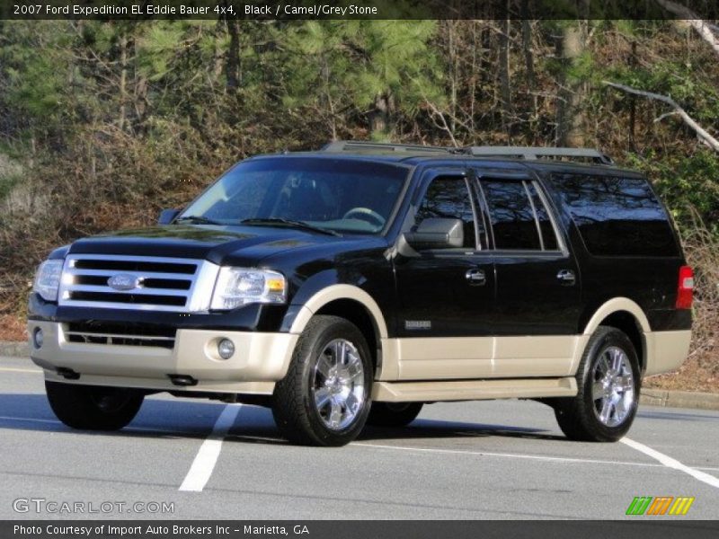 Black / Camel/Grey Stone 2007 Ford Expedition EL Eddie Bauer 4x4