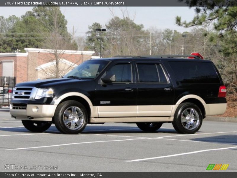 Black / Camel/Grey Stone 2007 Ford Expedition EL Eddie Bauer 4x4