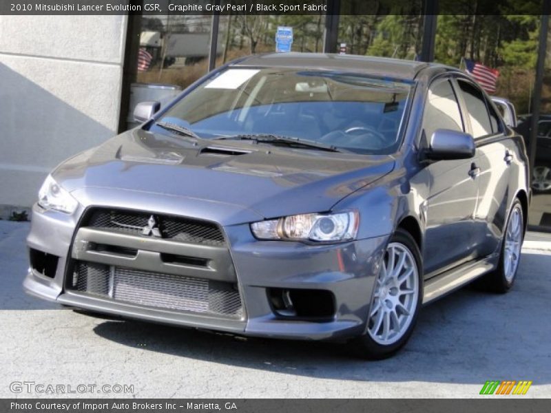 Front 3/4 View of 2010 Lancer Evolution GSR
