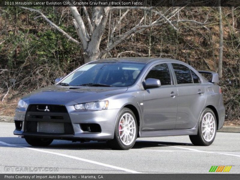 Front 3/4 View of 2010 Lancer Evolution GSR