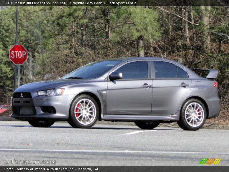  2010 Lancer Evolution GSR Graphite Gray Pearl