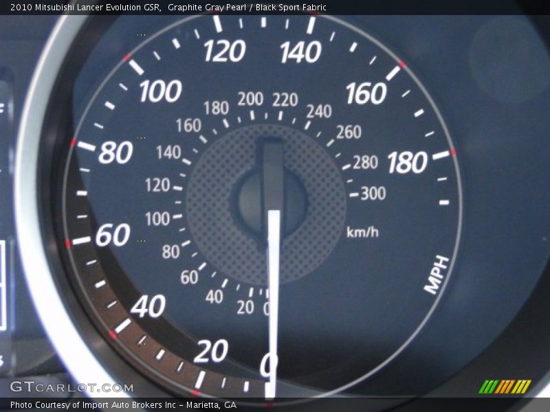 Graphite Gray Pearl / Black Sport Fabric 2010 Mitsubishi Lancer Evolution GSR