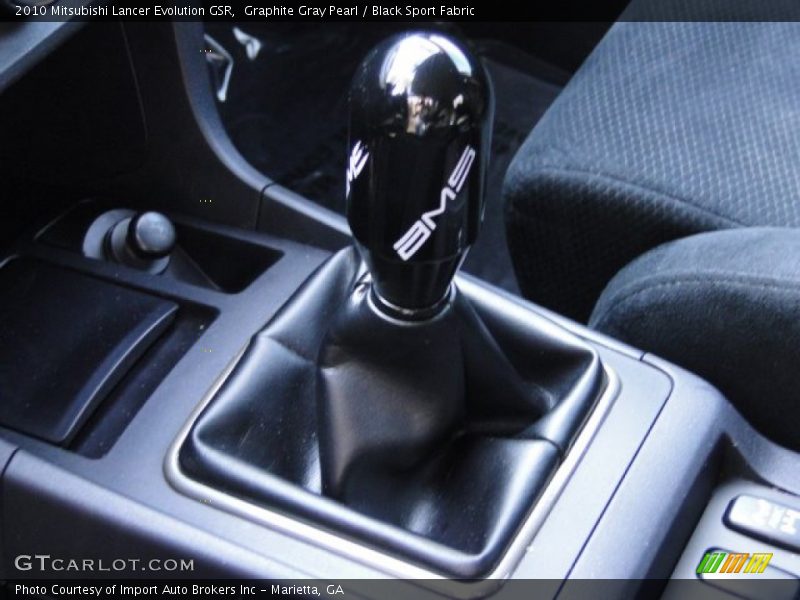 Graphite Gray Pearl / Black Sport Fabric 2010 Mitsubishi Lancer Evolution GSR