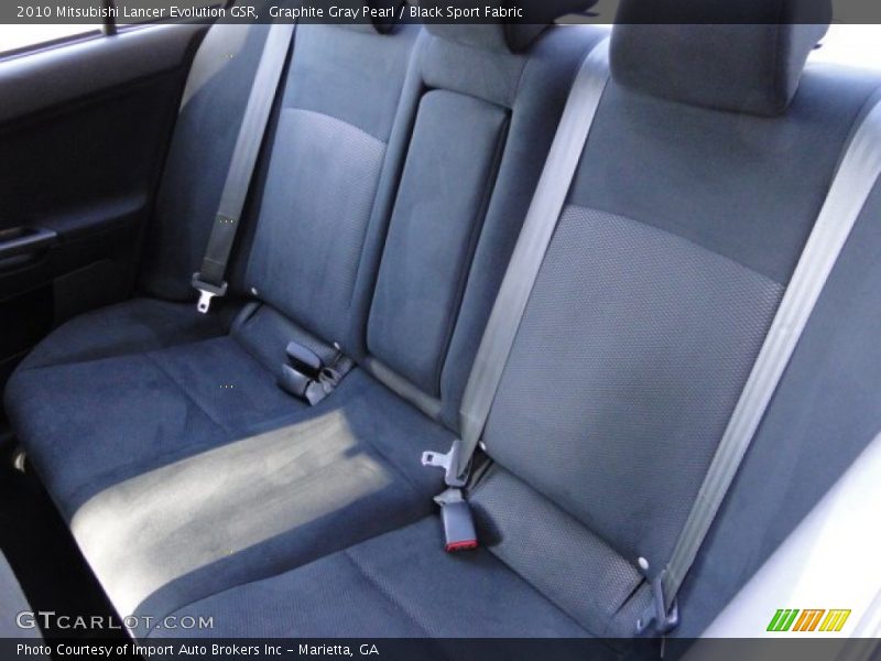 Graphite Gray Pearl / Black Sport Fabric 2010 Mitsubishi Lancer Evolution GSR