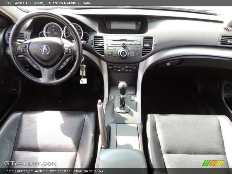 Palladium Metallic / Ebony 2010 Acura TSX Sedan