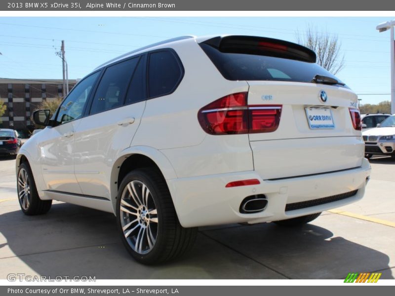 Alpine White / Cinnamon Brown 2013 BMW X5 xDrive 35i