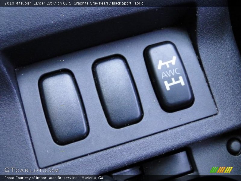 Graphite Gray Pearl / Black Sport Fabric 2010 Mitsubishi Lancer Evolution GSR