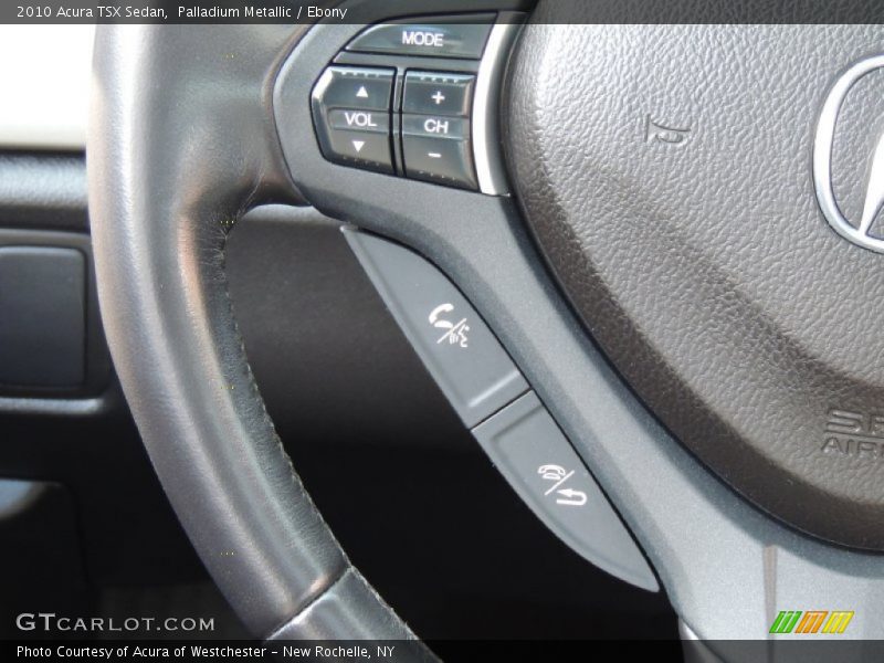 Palladium Metallic / Ebony 2010 Acura TSX Sedan