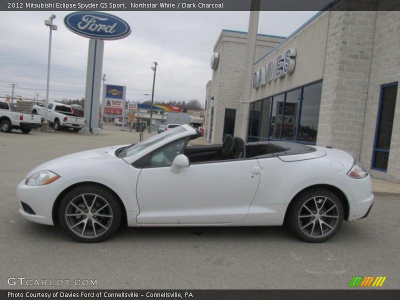 Northstar White / Dark Charcoal 2012 Mitsubishi Eclipse Spyder GS Sport