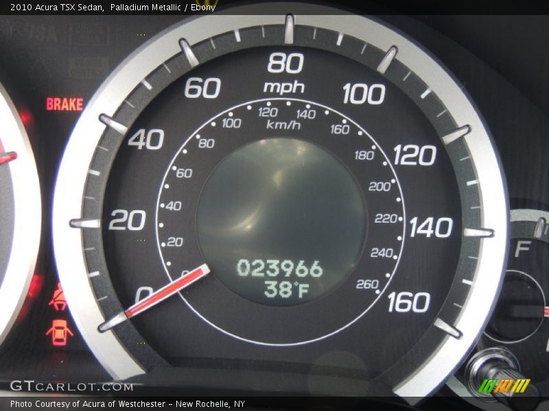 Palladium Metallic / Ebony 2010 Acura TSX Sedan