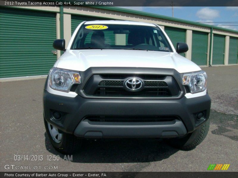 Super White / Graphite 2012 Toyota Tacoma Access Cab 4x4