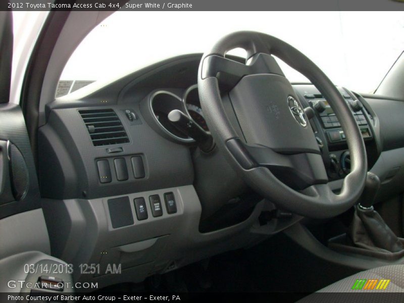 Super White / Graphite 2012 Toyota Tacoma Access Cab 4x4