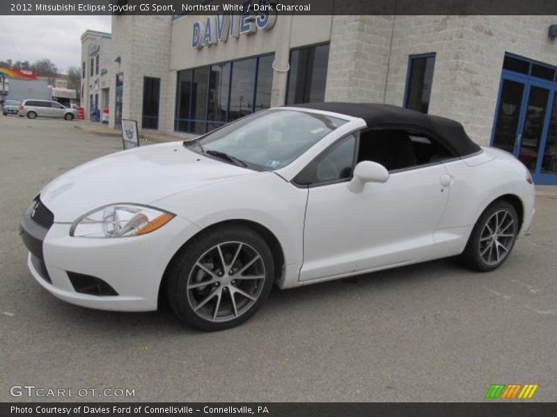 Northstar White / Dark Charcoal 2012 Mitsubishi Eclipse Spyder GS Sport