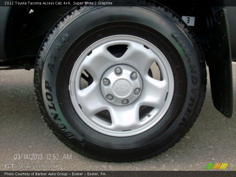 Super White / Graphite 2012 Toyota Tacoma Access Cab 4x4