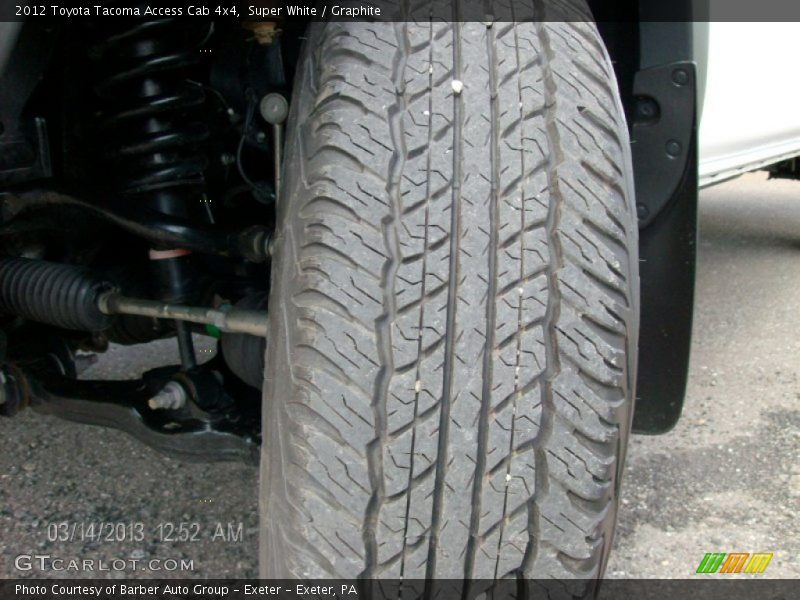 Super White / Graphite 2012 Toyota Tacoma Access Cab 4x4