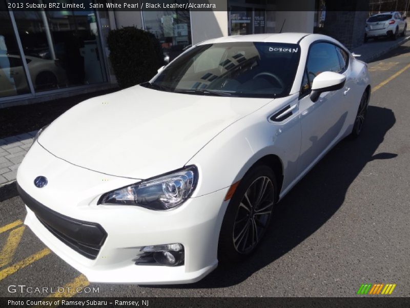 Satin White Pearl / Black Leather/Alcantara 2013 Subaru BRZ Limited