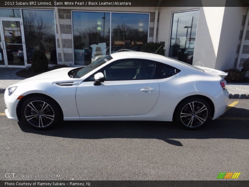 Satin White Pearl / Black Leather/Alcantara 2013 Subaru BRZ Limited