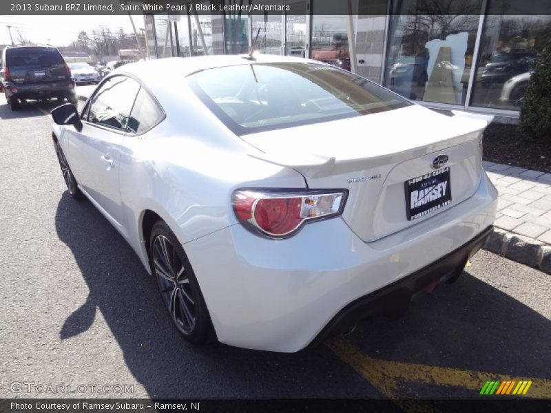 Satin White Pearl / Black Leather/Alcantara 2013 Subaru BRZ Limited