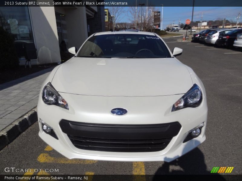 Satin White Pearl / Black Leather/Alcantara 2013 Subaru BRZ Limited