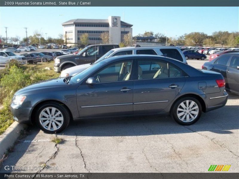 Slate Blue / Camel 2009 Hyundai Sonata Limited