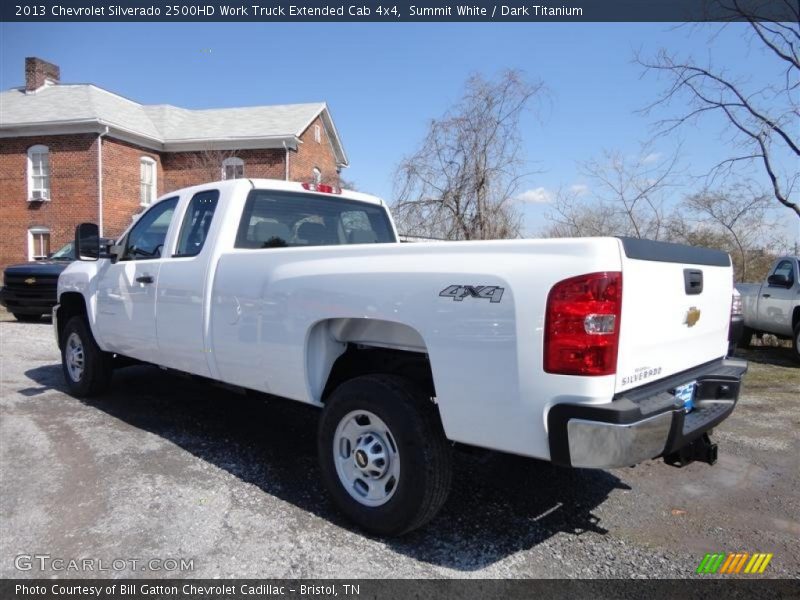 Summit White / Dark Titanium 2013 Chevrolet Silverado 2500HD Work Truck Extended Cab 4x4