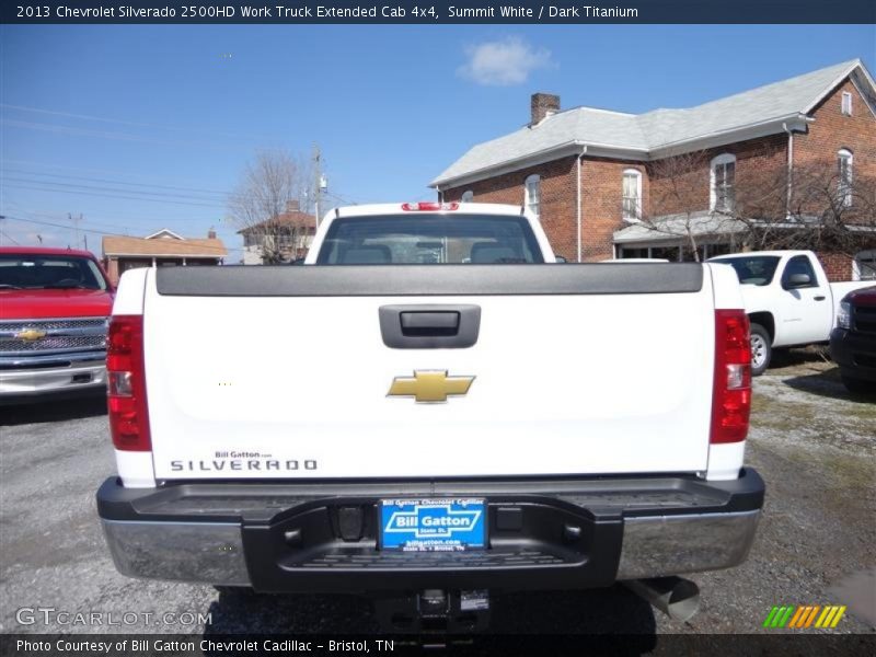 Summit White / Dark Titanium 2013 Chevrolet Silverado 2500HD Work Truck Extended Cab 4x4