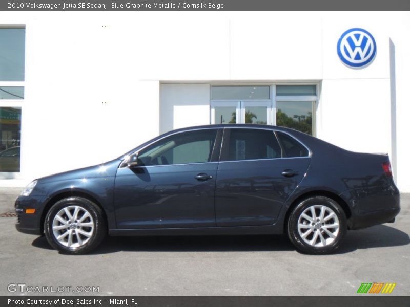 Blue Graphite Metallic / Cornsilk Beige 2010 Volkswagen Jetta SE Sedan