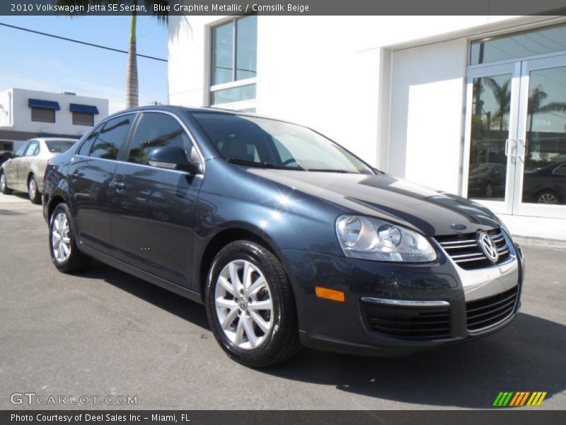 Blue Graphite Metallic / Cornsilk Beige 2010 Volkswagen Jetta SE Sedan