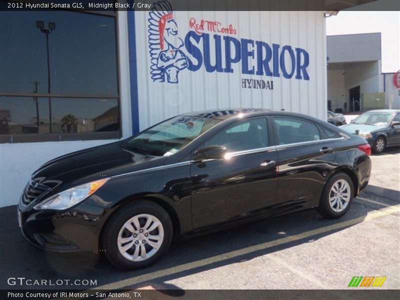 Midnight Black / Gray 2012 Hyundai Sonata GLS